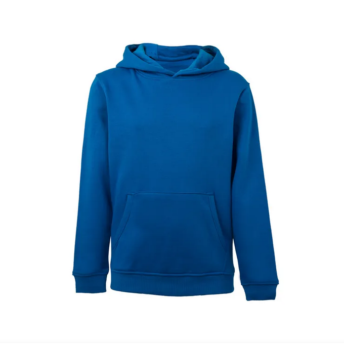 Sudadera VELILLA KIDS MK606V AZUL ATOLL 505 Capucha y canguro. 60%-40% 270G.