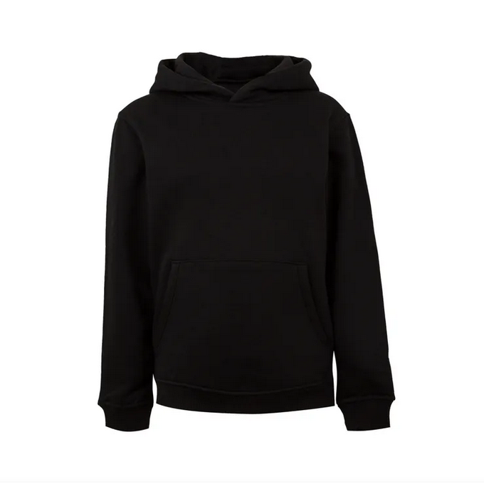 Sudadera VELILLA KIDS MK606V NEGRO 200 Capucha y canguro. 60%-40% 270G.