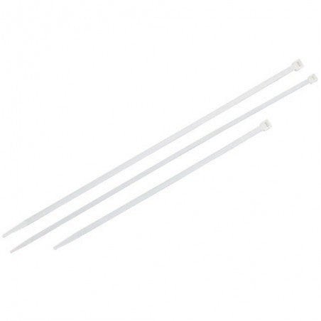 Brida BLANCA 3,6X300mm. Nylon (Pack 100 Uds).