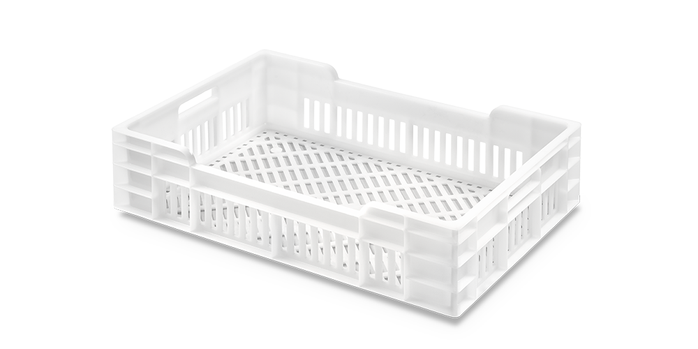 Caja/Cajón Congost Ranurado 23 L. 600x400x150 BLANCO. (1,5Kg)