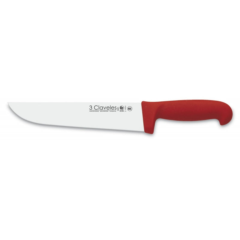 Cuchillo 3 Claveles 01291 Carnicero 20 cm ROJO