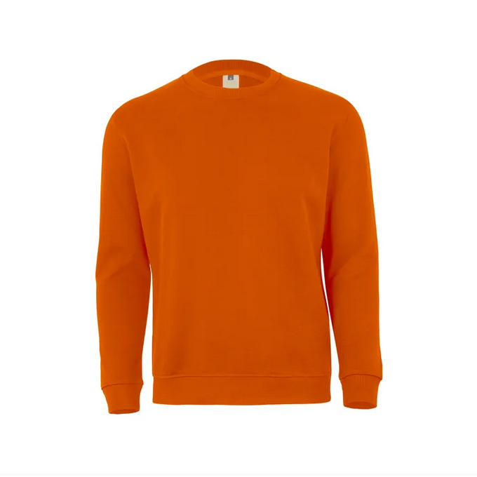 Sudadera VELILLA MK620V NARANJA 301 Cuello redondo. 60%-40% 270G.