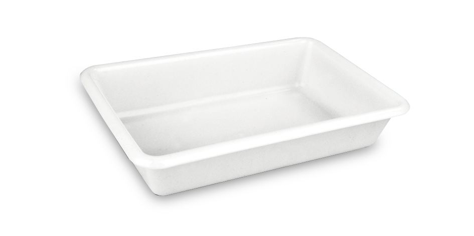 Cubeta Congost 1478 Rectangular 3 L. 350x235x73 mm. BLANCO.