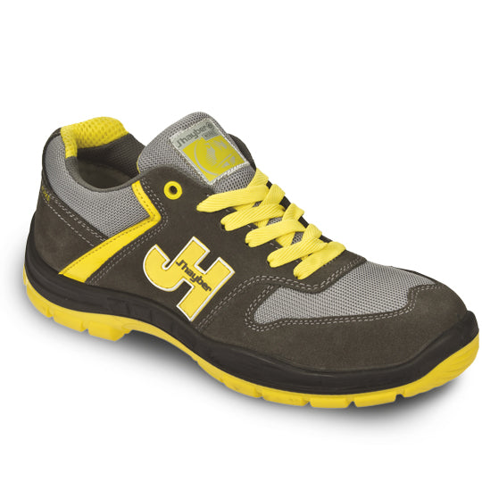 Zapatilla J’Hayber STYLE S1P SRC GRIS/AMARILLO 85600-1. (Hasta fin de stock).