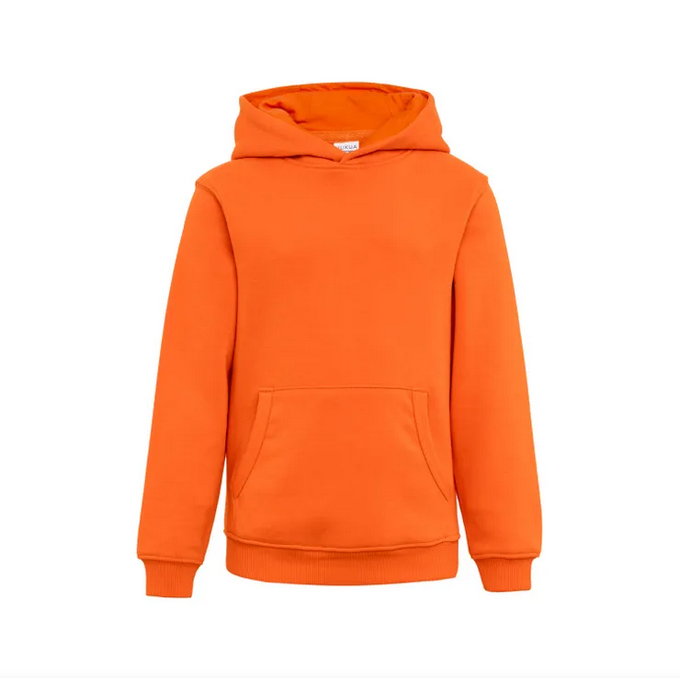 Sudadera VELILLA KIDS MK606V NARANJA 301 Capucha y canguro. 60%-40% 270G.