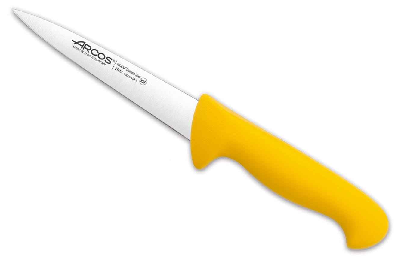 Cuchillo Arcos 293000 Carnicero AMARILLO 15 cm. SERIE 2900