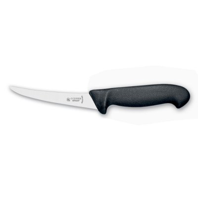 Cuchillo Giesser 2505 15 cm NEGRO Desh. Curvo Flex.