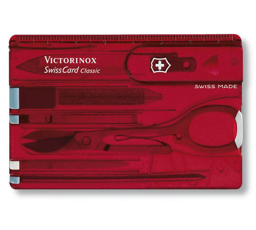 Tarjeta Victorinox V.07100.T ROJA. 10 usos.