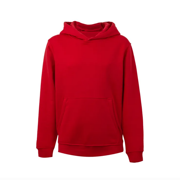 Sudadera VELILLA KIDS MK606V ROJO 400 Capucha y canguro. 60%-40% 270G.